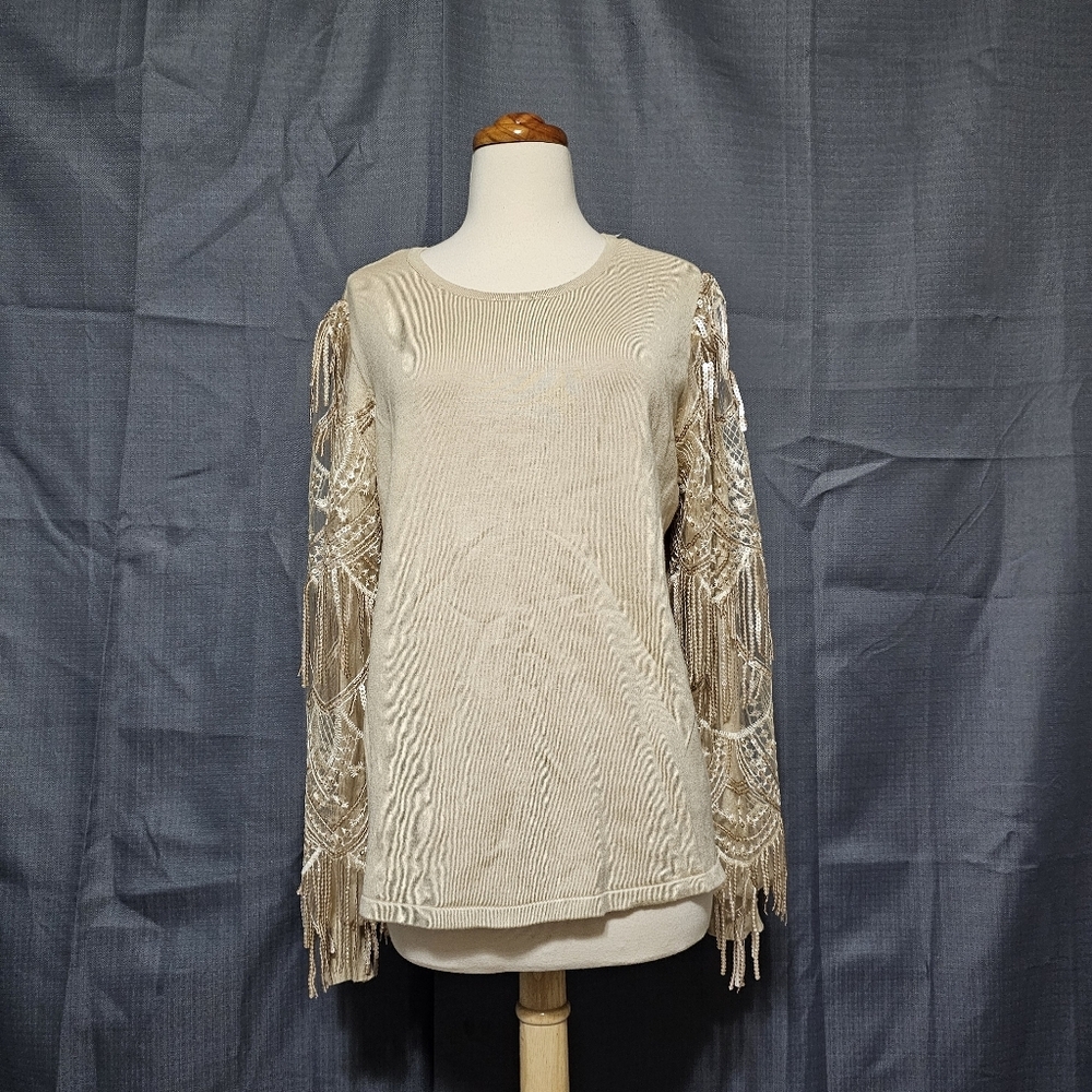 NWT Joseph A. Khaki Knit Sweater L